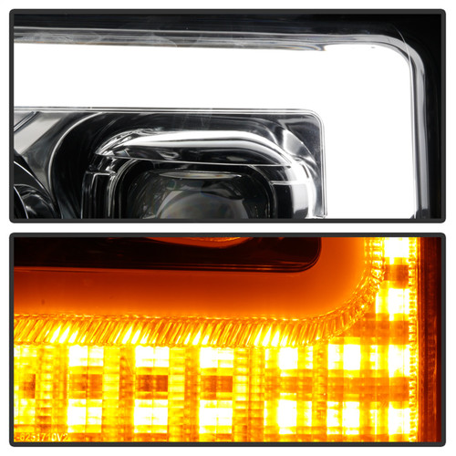Spyder 5086273 - Ford F-250/F-350/F450 Super Duty 17-18 Projector Headlights Chrome PRO-YD-FS17-SBSEQ-C