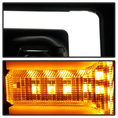 Spyder 5086280 - Ford F-250/F-350/F450 Super Duty 17-18 Projector Headlights Black PRO-YD-FS17-SBSEQ-BK
