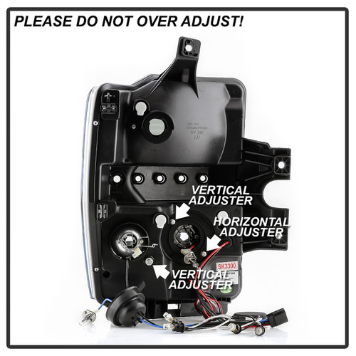 Spyder 5086006 - Signature Ford F250/350/450 Super Duty 08-10 Projector Headlights (PRO-YD-FS08-HL-BKV2)