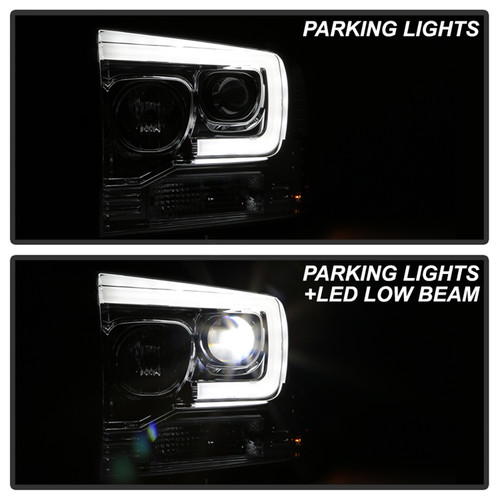 Spyder 5087904 - Platinum Ford F250/350/450 05-07 High-Power LED Module Proj. Headlights-Chrome (PRO-YD-FS05V2