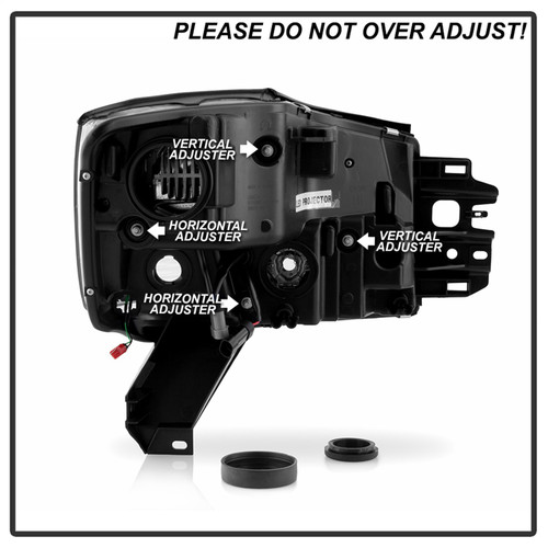 Spyder 5088406 - 04-15 Nissan Titan High-Power LED Module Equipped Headlights - Black (PRO-YD-NTI04PL-BK)