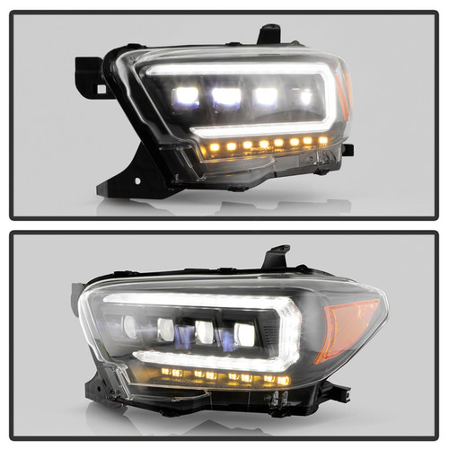 Spyder 5088390 - 16-20 Toyota Tacoma LED Model Only High-Power LED Headlights - Black PRO-YD-TT16LEDAP-BK