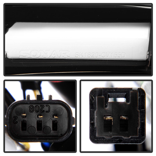 Spyder 5088819 - 16-19 Honda Civic 5 Door Hatchback Light Bar LED Tail Lights - Black Chrome(ALT-YD-HC16HB-BC)