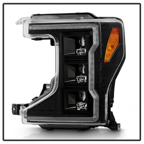 Spyder 5088635 - Apex 20-22 Ford F250/F350 (Halogen) High-Power LED Headlights - Black PRO-YD-FS20HALAP-SEQ-BK