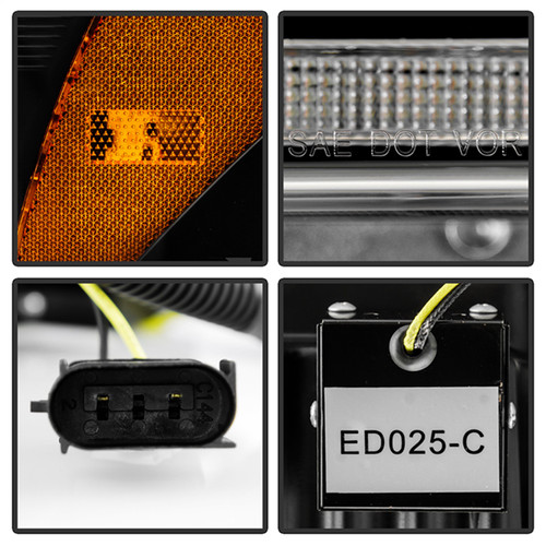 Spyder 5088635 - Apex 20-22 Ford F250/F350 (Halogen) High-Power LED Headlights - Black PRO-YD-FS20HALAP-SEQ-BK