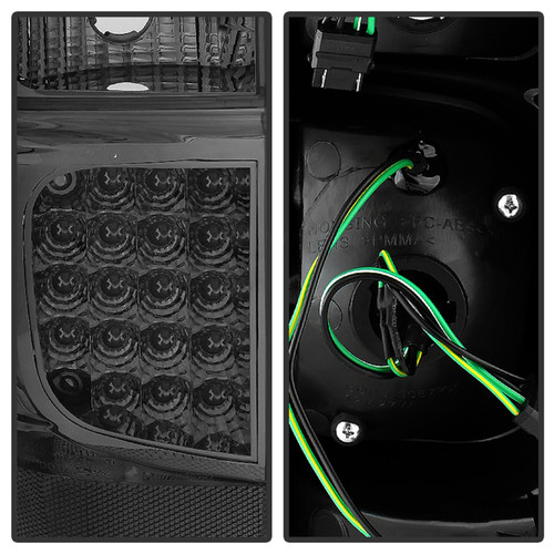 Spyder 9033933 - Xtune Chevy Suburban/GMC Yukon/Yukon Denali 07-14 LED Tail Lights Smoked ALT-JH-CSUB07-LED-G2-SM