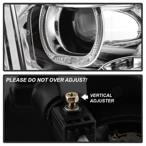 Spyder 9036743 - xTune Dodge Ram 2009-2014 Halo LED Projector Headlights - Chrome PRO-JH-DR09-CFB-C