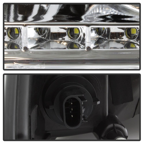 Spyder 9036743 - xTune Dodge Ram 2009-2014 Halo LED Projector Headlights - Chrome PRO-JH-DR09-CFB-C