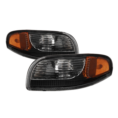 Spyder 9036590 - xTune Chevy Corvette 97-04 Bumper Signal Lights - Black CBL-JH-CCORV97-AM-BK