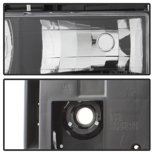 Spyder 9037405 - xTune GMC C/K Series 94-98 Headlights w/ Corner and Parking Lights - Black HD-JH-GCK94-BK-SET Spyder 9037405 - xTune GMC C/K Series 94-98 Headlights w/ Corner and Parking Lights - Black HD-JH-GCK94-BK-SET