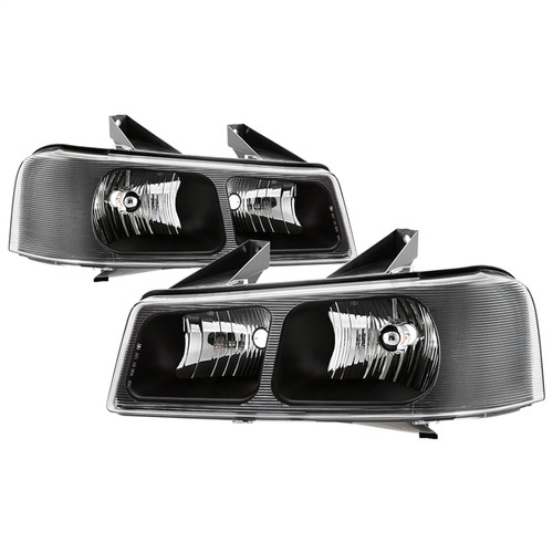 Spyder 9042485 - xTune 03-17 Chevrolet Express 1500 OEM Style Headlights - Black (HD-JH-CEX03-OE-BK)