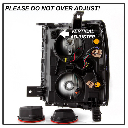 Spyder 9042447 - xTune 14-15 Chevy Silverado 1500 (New Body) OEM Style Headlights w/Trim - Blk (HD-JH-CS14-CC-BK)