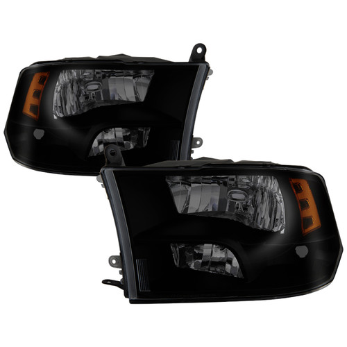 Spyder 9040207 - xTune Dodge Ram 1500 09-17 (Non-LED) OEM Style Headlights - Black Smoked HD-JH-DR09-QU-BSM