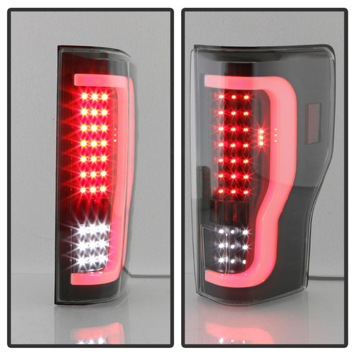 Spyder 9041600 - xTune 17-18 Ford F-250 Super Duty (Excl LED Models) LED Tail Lights - Black (ALT-ON-FS17-LBLED-BK)