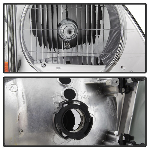 Spyder 9042645 - xTune 97-03 Ford F-150 4pc OEM Style Headlights w/Corner - Chrome (HD-JH-FF15097-L-SET-C)