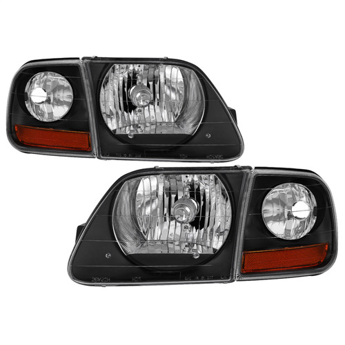 Spyder 9042638 - xTune 97-03 Ford F-150 4pc OEM Style Headlights w/Corner - Black (HD-JH-FF15097-L-SET-BK)
