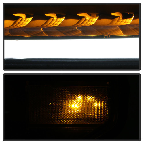 Spyder 9043024 - xTune 14-17 Toyota Tundra DRL LED Light Bar Projector Headlights - Black (PRO-JH-TTU14-LB-BK)