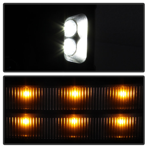 Spyder 9936739 - xTune Chevy Silverado 14-16 Heated Smoke LED Signal Telescoping Mirrors MIR-CSIL14S-G2-PWH-SM-SET