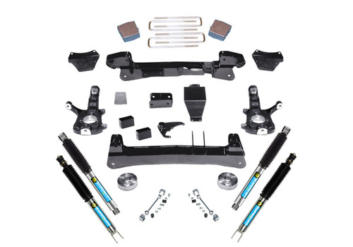 Superlift K121B - 99-06 Chevy Silv/GMC Sierra 1500 4WD 6in Lift Kit - Knuckle Kit w/ Bilstein Shocks