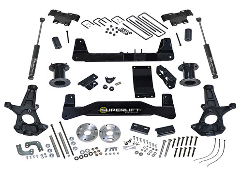 Superlift K162 - 07-13 Chevy Silv/GMC Sierra 1500 4WD 6.5in Lift Kit w/  Rear Shocks