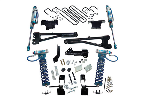 Superlift K165KG - 17-19 Ford F-250 SD 4WD 4in King Rad. Arm Lift Kit w/King FR Coils & Rear Reservoir Shocks