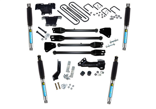 Superlift K166B - 17-19 Ford F-250/F-350 SuperDuty 4WD (Diesel) 4in Lift Kit w/4-Link w/ Bilstein Shocks