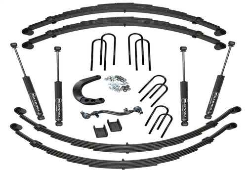 Superlift K445 - 73-91 Chevy K20 4WD (w/ 52in Rear Springs) 8in Lift Kit Rear Spring Kit w/ SLF Shocks
