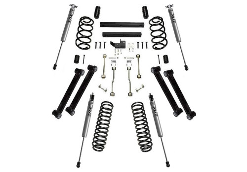 Superlift K843F - LIFT KIT JP WRGLR TJ 03-06 4'' W/ FOX 2.0 SHOCKS