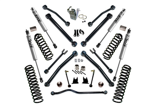 Superlift K997F - 07-18 Jeep Wrangler JK Unlimited 4in Lift Kit w/ Reflex Control Arms & Fox Shocks