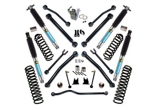 Superlift K997B - 07-18 Jeep Wrangler JK Unlimited 4in Lift Kit w/ Reflex Control Arms & Bilstein Shocks