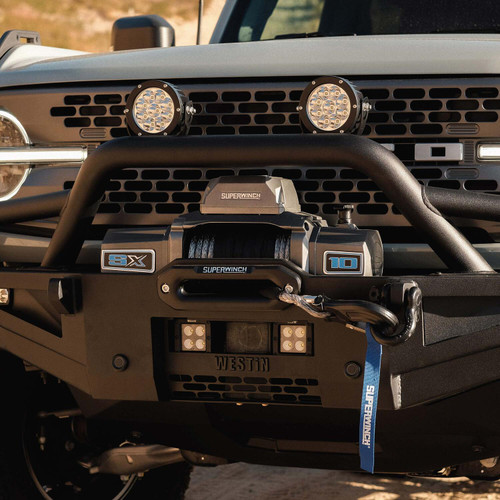 Superwinch 1710201 - 10000 LBS 12V DC 3/8in x 80ft Synthetic Rope SX 10000 Winch