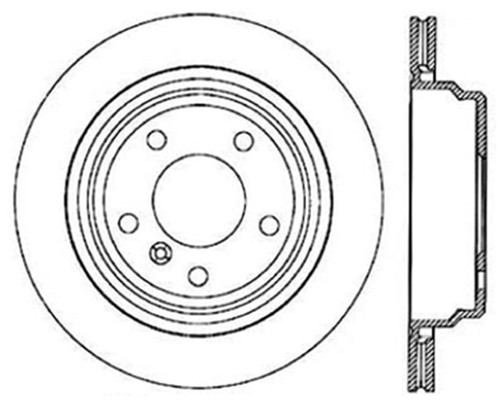 StopTech 126.34046CSL - Sport Slotted Cryo Brake Rotor; Rear Left