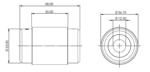 Superpro SPF4596K - 09-20 Nissan 370Z Rear Lower Control Arm Inner Bushing Kit