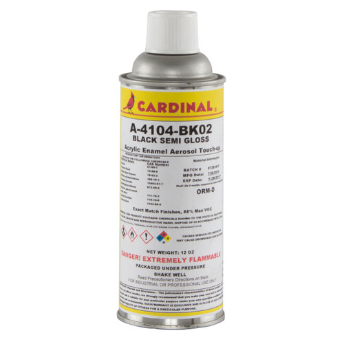Synergy Mfg 4017 - Synergy Black Semi-Gloss Steel Metallic Touch-Up Paint (Aerosol)