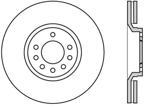 StopTech 127.38021L - Sport Drilled & Slotted Brake Rotor; Rear Left
