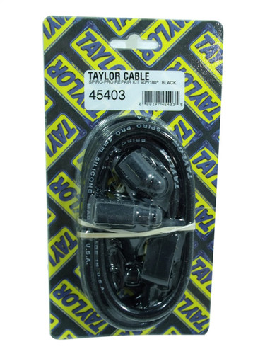Taylor Cable 45403 - 8mm Spiro-Pro Repair Kit 90 Degree/180 Degree Black