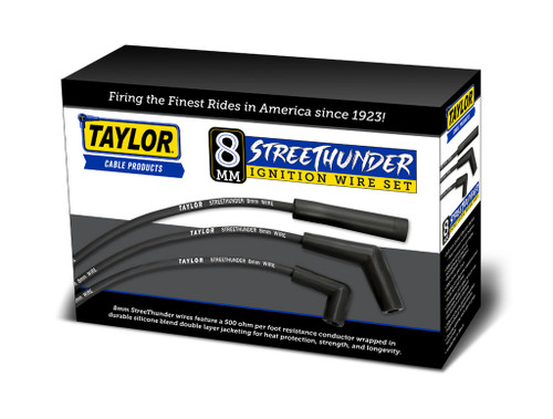 Taylor Cable 53010 - StreeThunder Custom 6 Cyl Black Wire Set