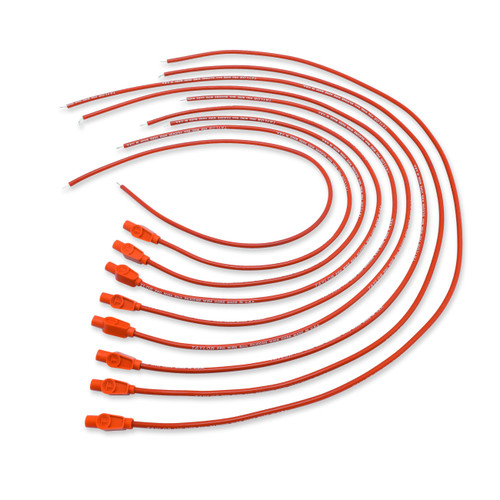 Taylor Cable 70254 - Pro TCW Wire Core Universal 8 Cyl 180 Degree Red Wire Set