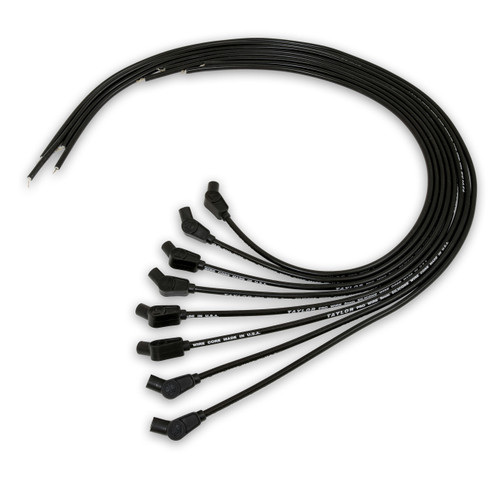 Taylor Cable 70052 - Pro TCW Wire Core Universal 8 Cyl 135 Degree Black Wire Set