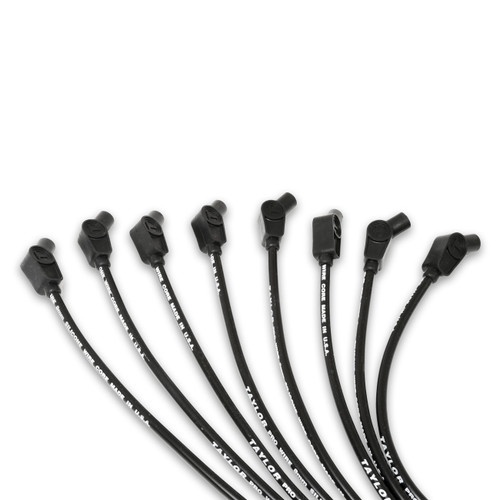 Taylor Cable 70052 - Pro TCW Wire Core Universal 8 Cyl 135 Degree Black Wire Set