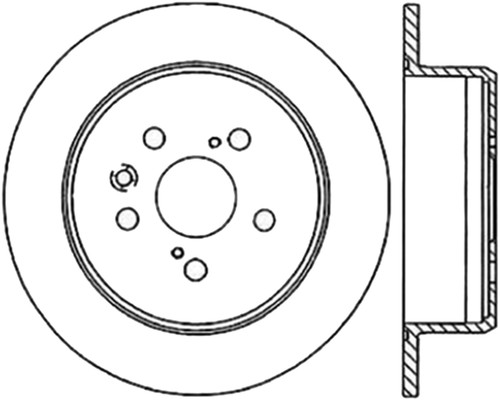 StopTech 127.44042L - Sport Drilled & Slotted Brake Rotor; Rear Left