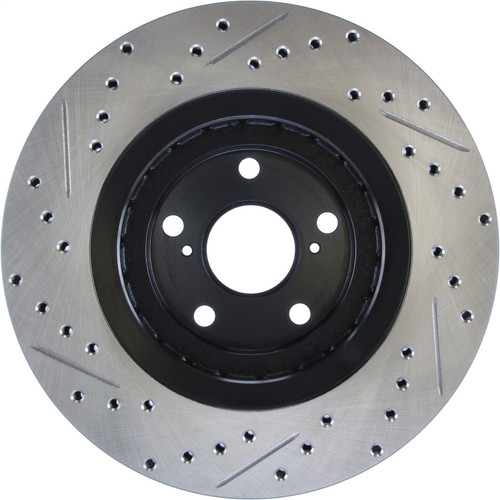 StopTech 127.44158L - Sport Drilled & Slotted Rotor - Front Left