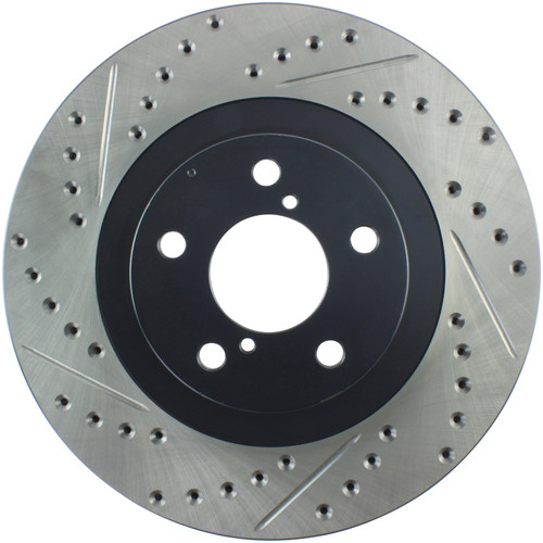 StopTech 127.47018R - 02-10 Subaru WRX Slotted & Drilled Right Front Rotor (exc. STi) StopTech 127.47018R - 02-10 Subaru WRX Slotted & Drilled Right Front Rotor (exc. STi)