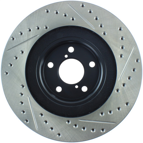 StopTech 127.47018R - 02-10 Subaru WRX Slotted & Drilled Right Front Rotor (exc. STi) StopTech 127.47018R - 02-10 Subaru WRX Slotted & Drilled Right Front Rotor (exc. STi)