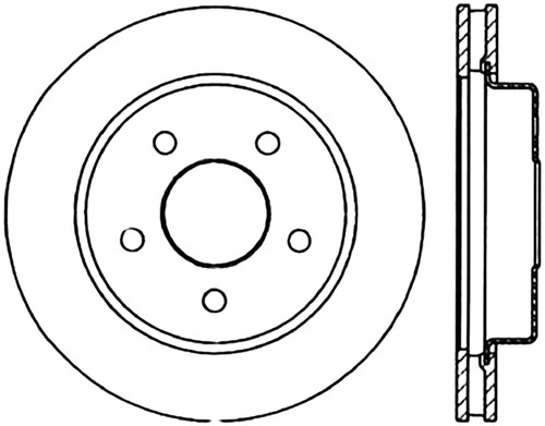 StopTech 127.61036L - Sport Drilled & Slotted Brake Rotor; Rear Left