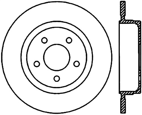 StopTech 127.65096R - Sport Drilled & Slotted Brake Rotor; Rear Right
