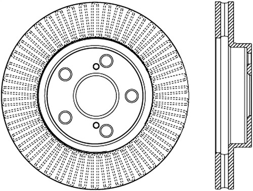StopTech 128.44172R - Sport Cross Drilled Brake Rotor - Rear Left