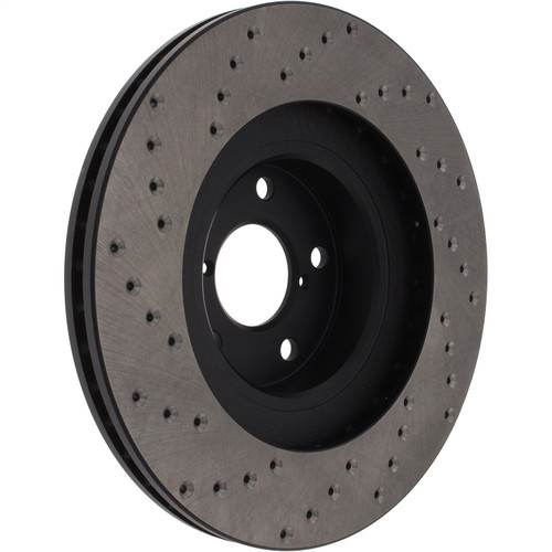 StopTech 128.47018CR - Sport Cryo Cross Drilled Brake Rotor; Front Right