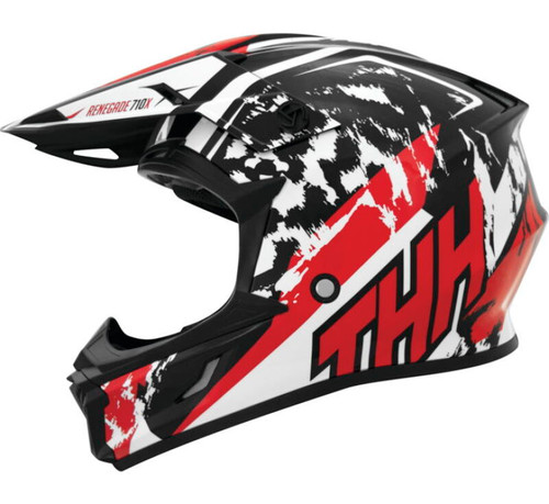 THH Helmets 646494 - T710XR Renegade White/Red Youth - Medium