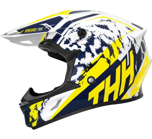 THH Helmets 646426 - T710XR Renegade Yellow/Blue - Medium